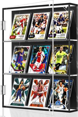 MFDXWCV 3rd Floor Showcase Card Display UV Protection Trading Card Case Card Showcase Decorating Wall Hanging (3rd Floor)
