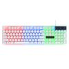Colorful LED Backlit Keyboard and Mouse Combo Gaming Wired Keyboard USB Keyboards with Gaming Mouse White