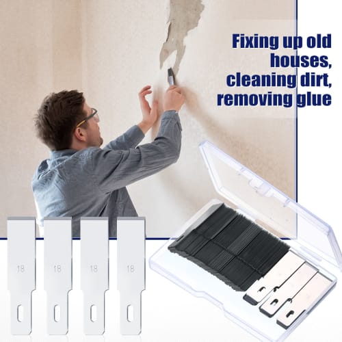 Hobby Knife Blades #18 Heavy Duty Wood Chisel Blades, 1/2 Inch Carbon Steel Knife Blades for Craft Knives, Carving, Shaving or Cutting Layers, 100 Pie