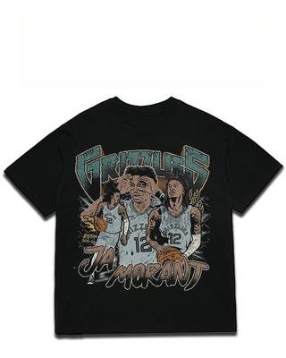 2025 Fashion Men's Summer Hot Men's T-Shirt 2025 New Memphis Grizzly Jamal Basketball American Couple Loose Short Sleeve T-Shirt