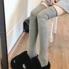 Solid Color Thigh High Stockings Women Trendy Casual Over The Knee Female Long Socks Thermal Warm Cotton Tall Tube Leggings