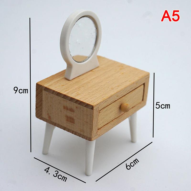 1:12 Dollhouse Miniature Furniture Living Room Tv Stand In Bench Table