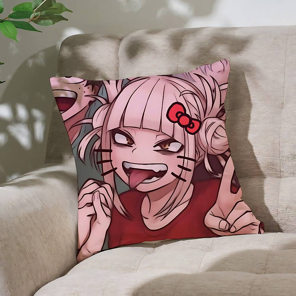 Cute Anime-Himiko TogaS Customizable Square Pillowcases, Stylish And Soft, Perfect For Beds, Cars, And Sofas.