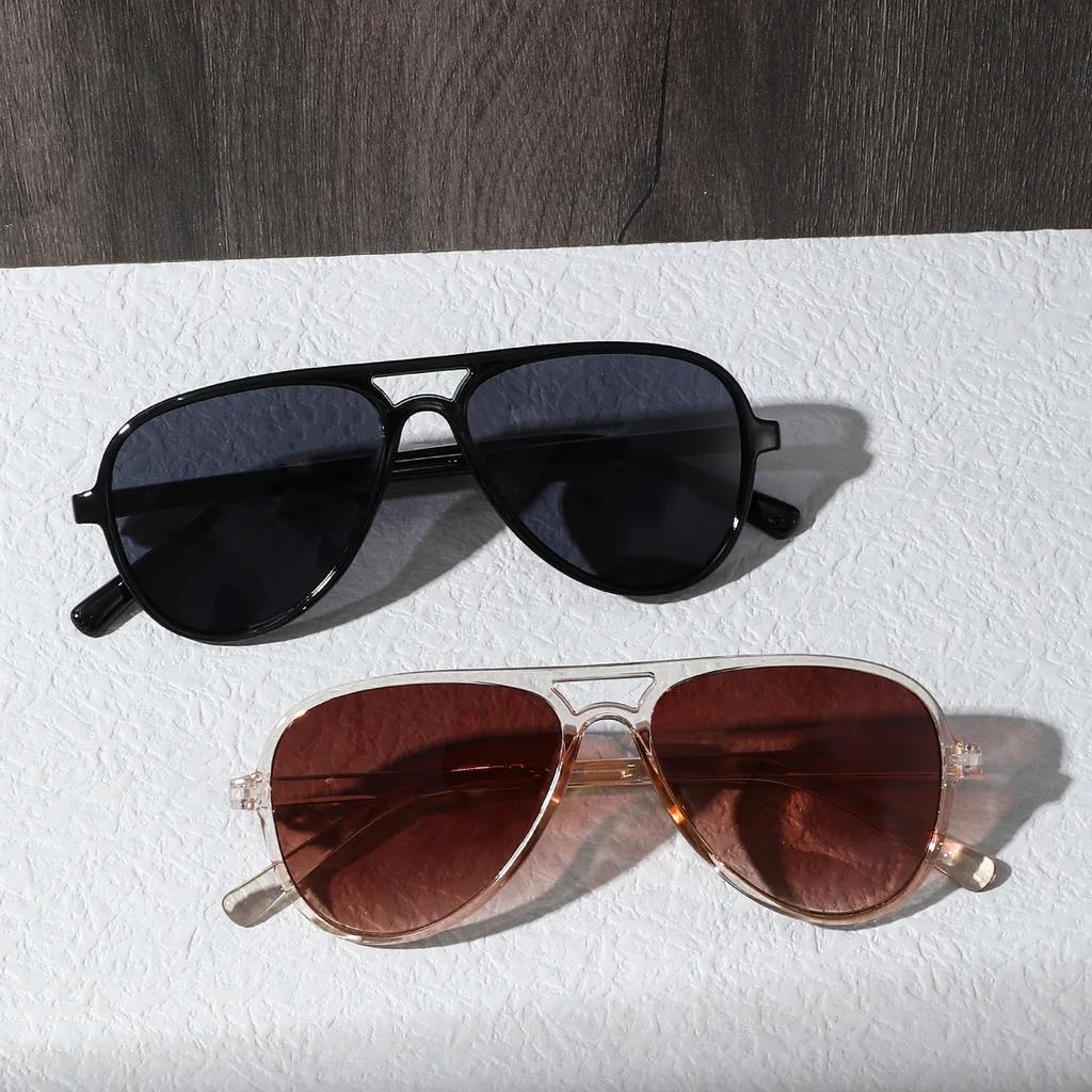 New Oversized Sunglasses Women Men Vintage Pilot Designer Brand Sun Glasses Female Big Frame Mirror Retro Feminino
