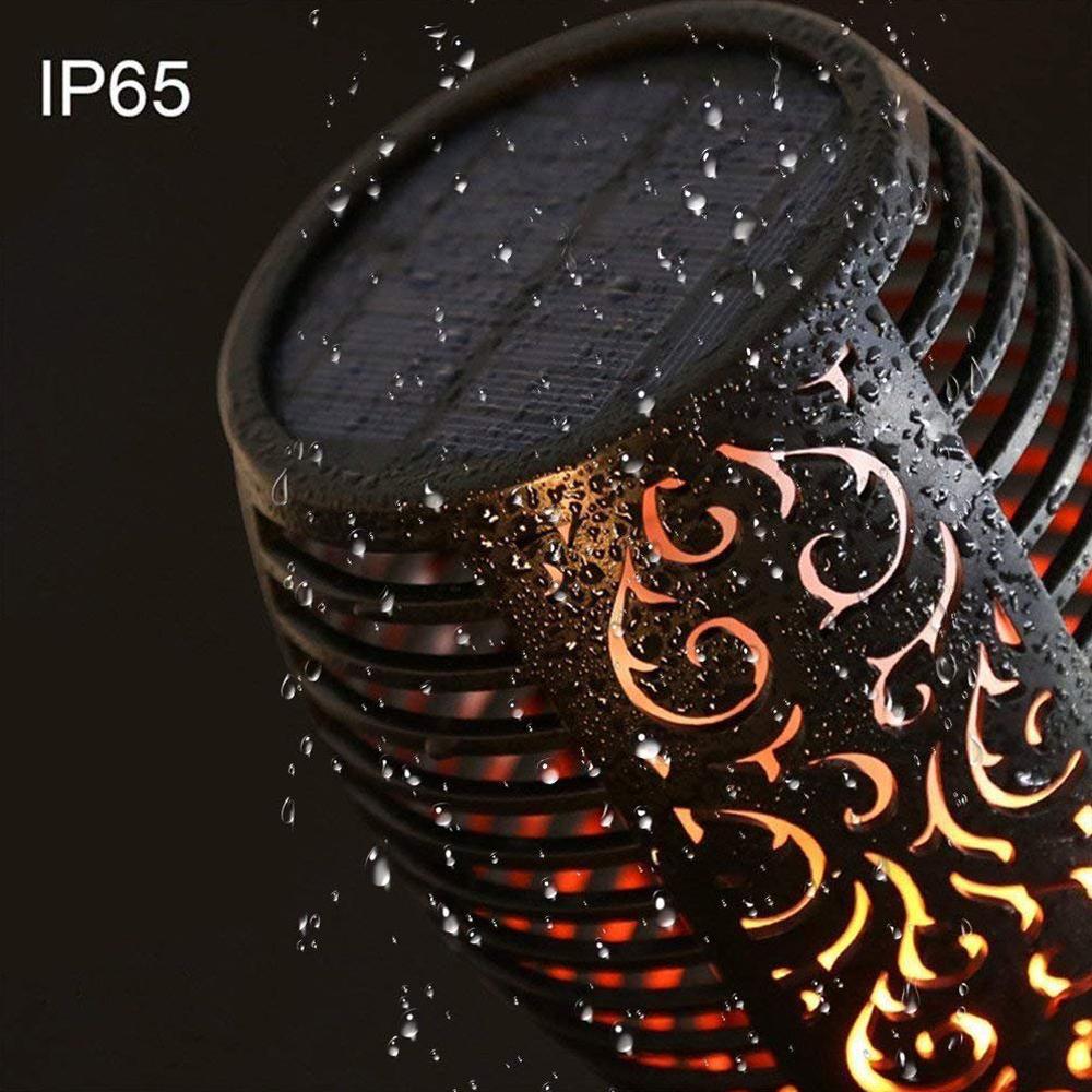1 Pack Solar Torch Light Outdoor 33LED Solar Flickering Flame Lamp Landscape IP65 Waterproof