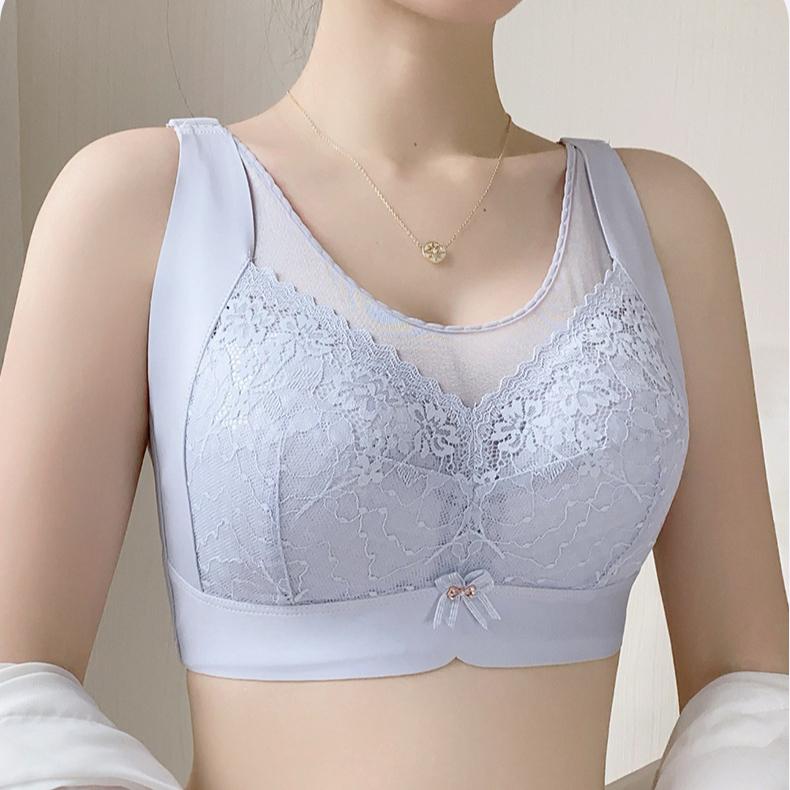Stainless Steel Bra Women's Plus Size Thin Underwear Gathered Together for Collection Accessory Breast Anti Sagging Bra