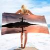 Pray to god Microfiber Lightweight Thin Beach Towels,Compact Sand Free Swim Pool Blanket for Outdoor Traveling on Vacation