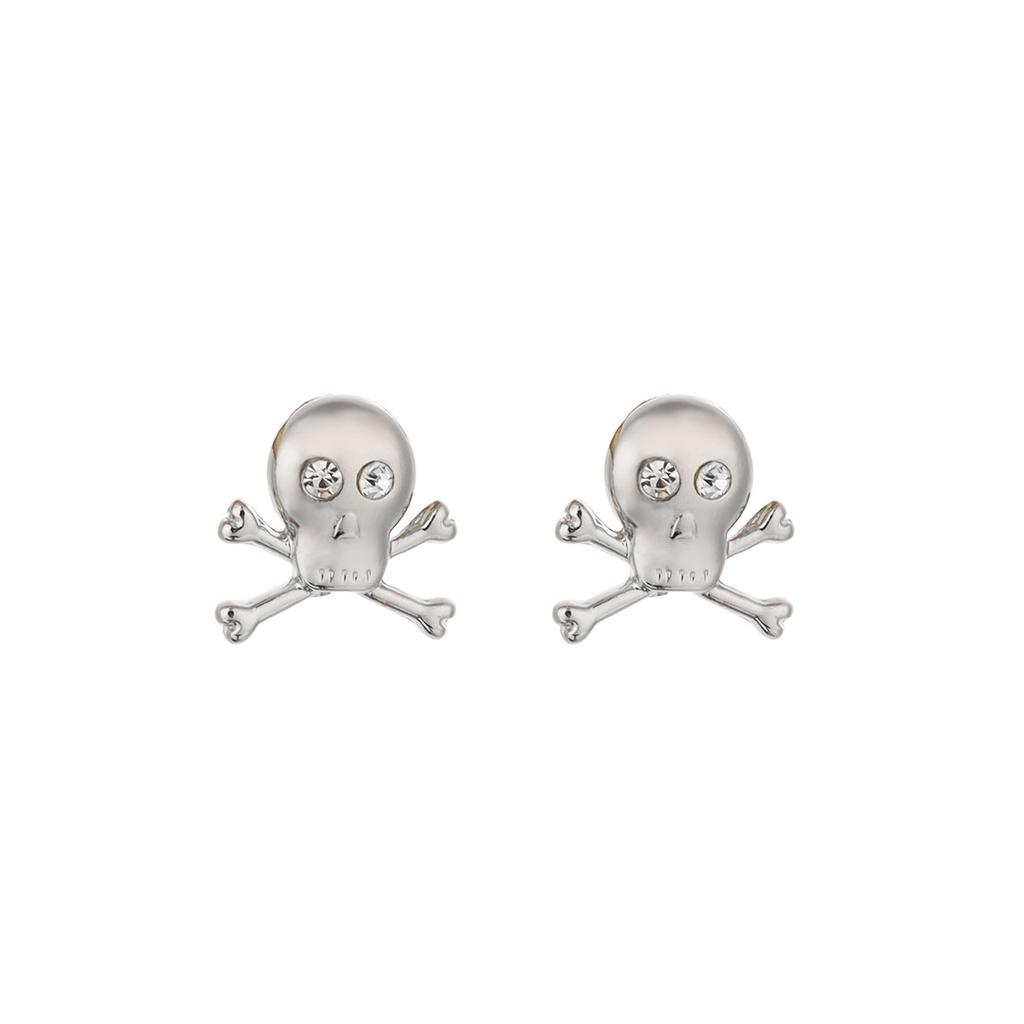 European and American Niche Style Halloween Spider Earrings Ins Personality Design Horror Elements Skull Stud Earrings