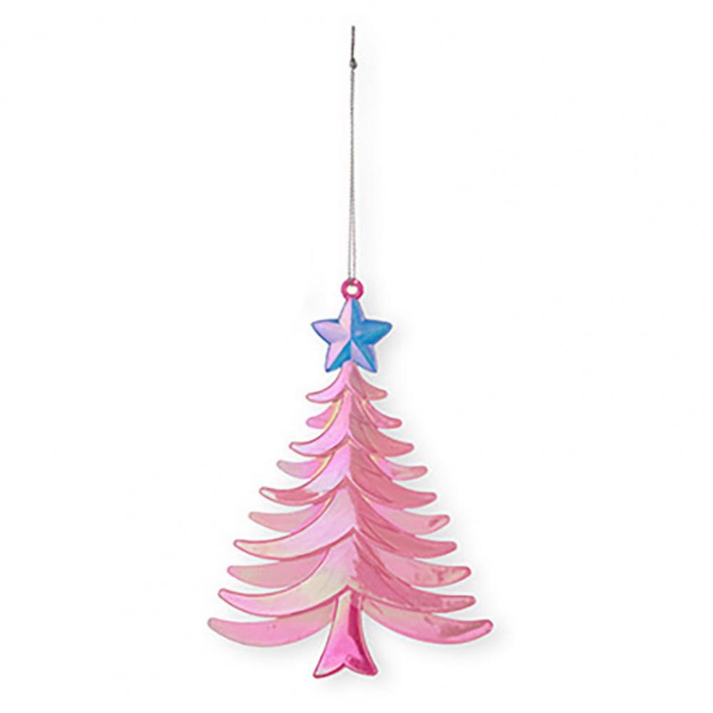 Tree Ornament Festive Winter Acrylic Christmas Ornaments Colorful Snowflake Ballerina Dancer Feather for Xmas Tree Decor