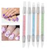 5Pcs Nail Brush Silicone Pen Hollow Carving Embossing Pen Nail Art Accessories  Soft
