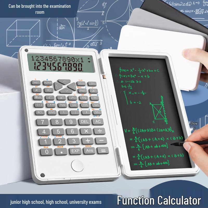 

Compact Scientific Calculator for Office and Exams - Multi-Function Handwriting Design, Ideal for Accounting & Business Gifts белый