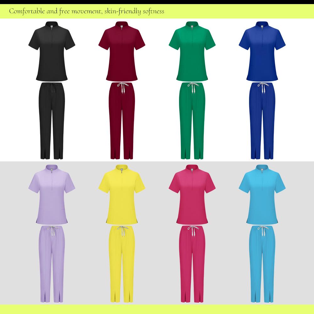 Unisex Medical Scrub Suit: Sweat-Absorbent, Breathable Surgical Gown for Nurses and Dental Hospital Staff.