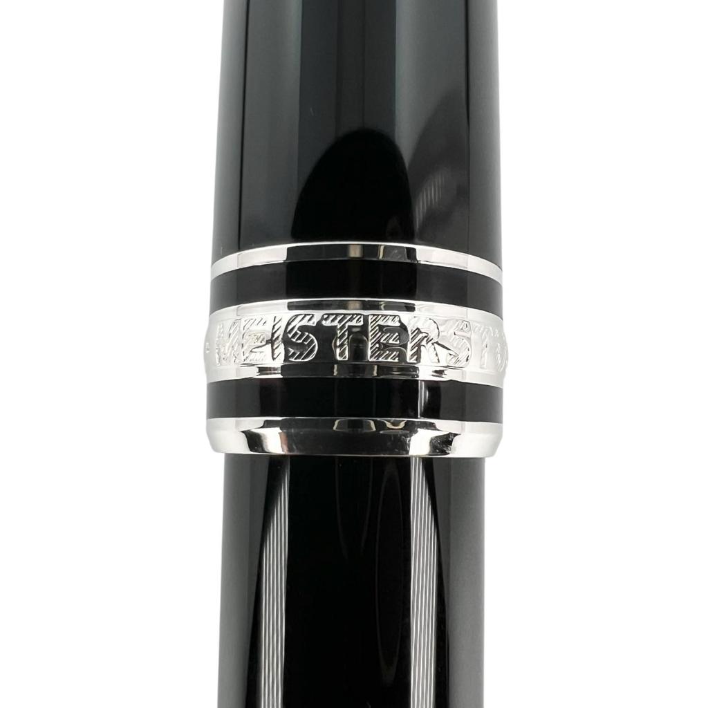 Montblanc Ballpoint Pen Meisterstück Classic Twist Black Silver Mens Used