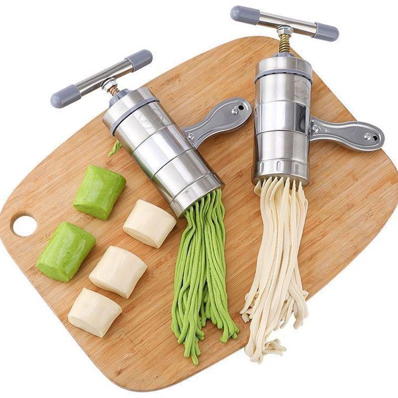 Stainless Steel Manual Noodle Maker with Plastic Dough Press