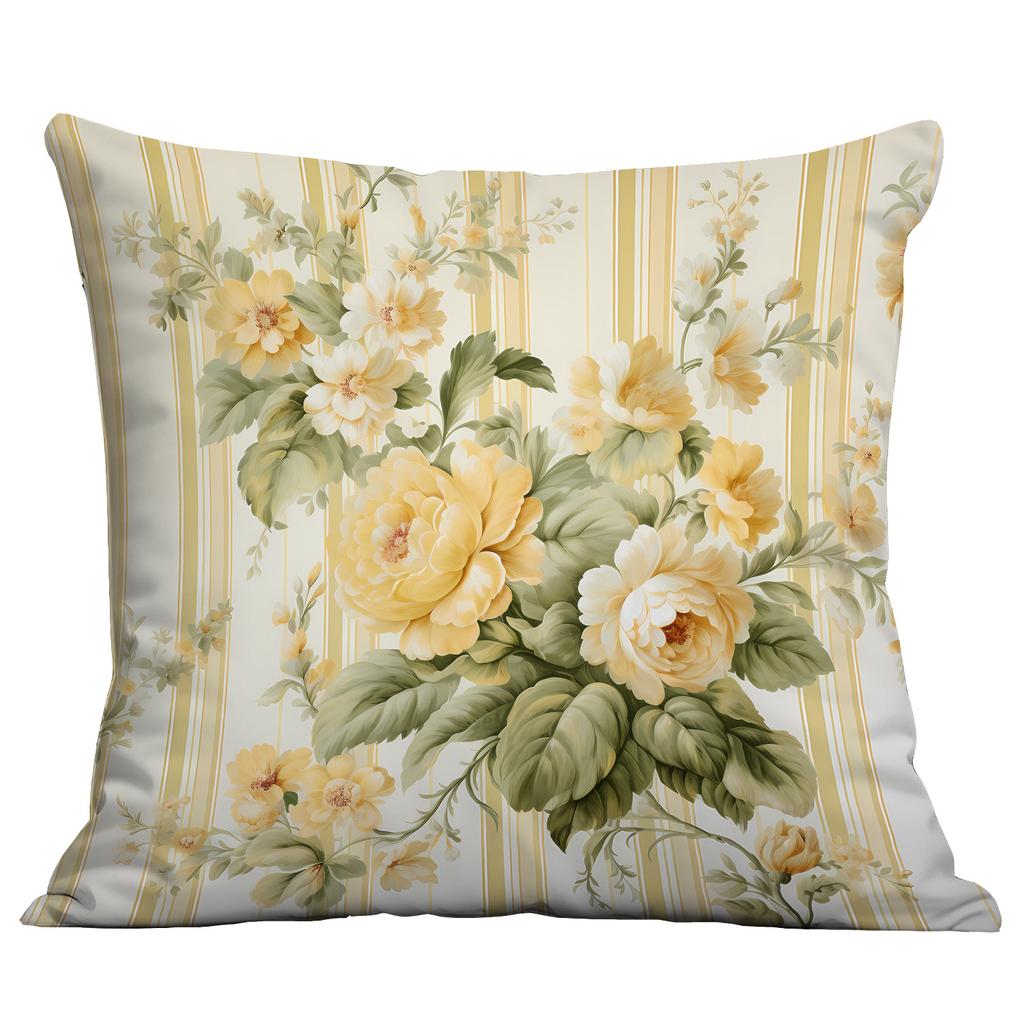 Ny Akvarell Pastoral Blommig Kuddfodral Hem Vardagsrum Soffa Kudde Kuddfodral Premium Hållbar Kvalitet