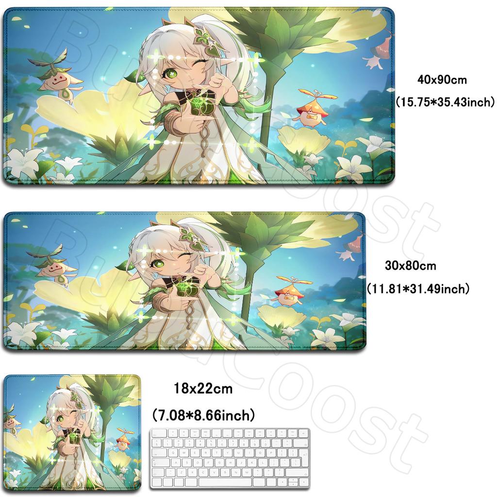 HD Printing Genshin Impact Mousepad Kawaii Anime Game Nahida Desk Mat Laptop Gaming Mouse Pad XXL 180x220mm 900x400mm Mousepads