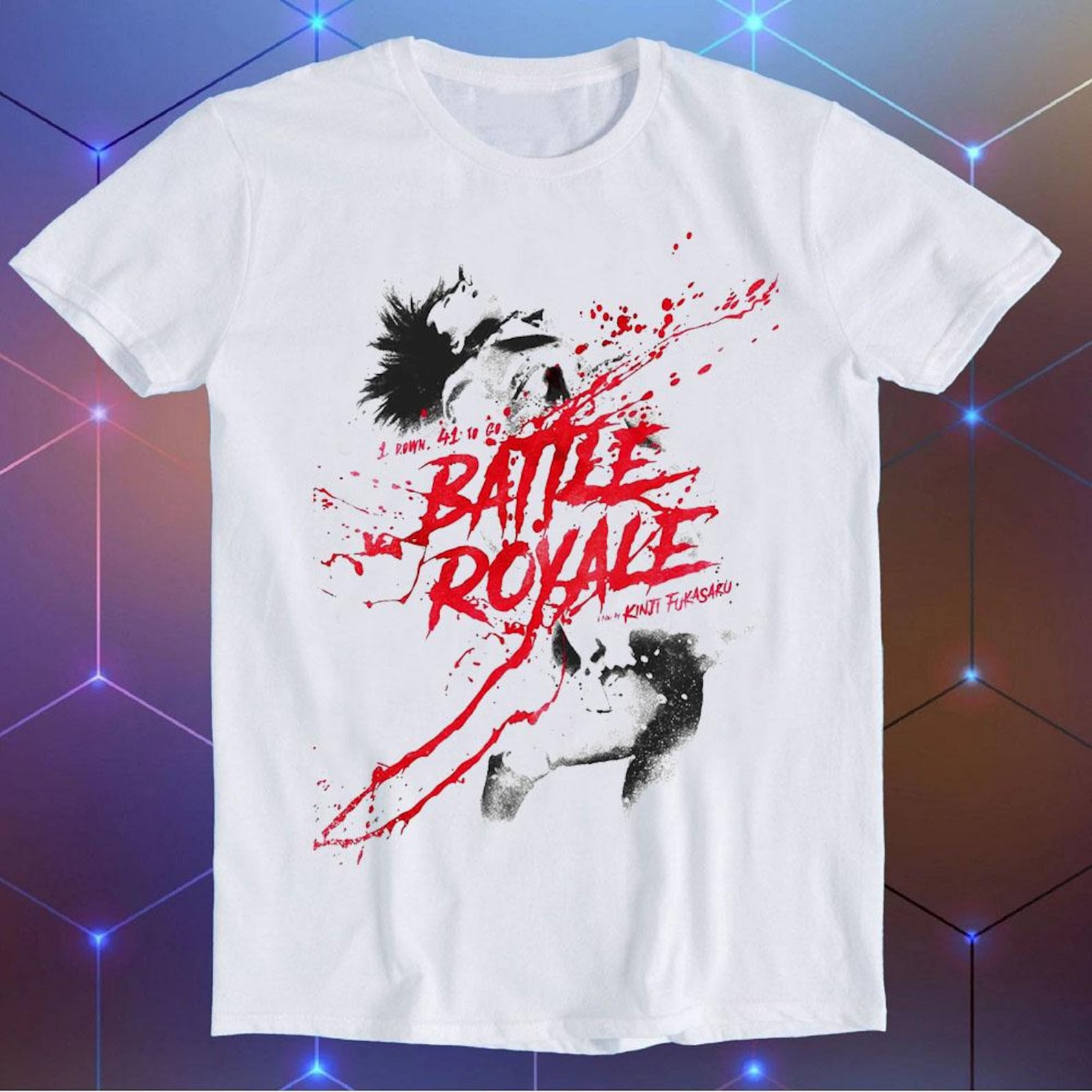 Battle Royale Japan Island Tournament Design Movie Film Music Joke Fashion Art Retro Funny Parody Gift Tee T-Shirt E1572 3XL