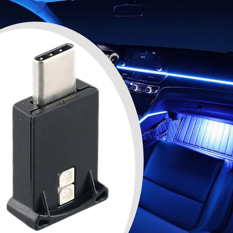 Ambient Lamp Bulb USB-C LED Car Light For Home Decor For Car Interior Flexible Body High Quality Plug-and-play