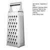 9 Inch 4 Sides Vegetable Grater with Handle Sharp Blade Non-slip Base Ergonomic Design Multi-functional Stainless Steel