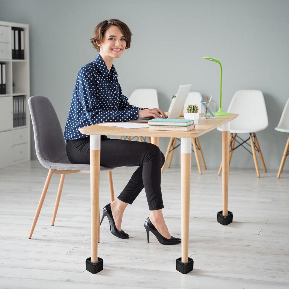 4Pcs Stackale Feet Leg Base Mat Adjustable Furniture Risers  Furniture Stability Accessories