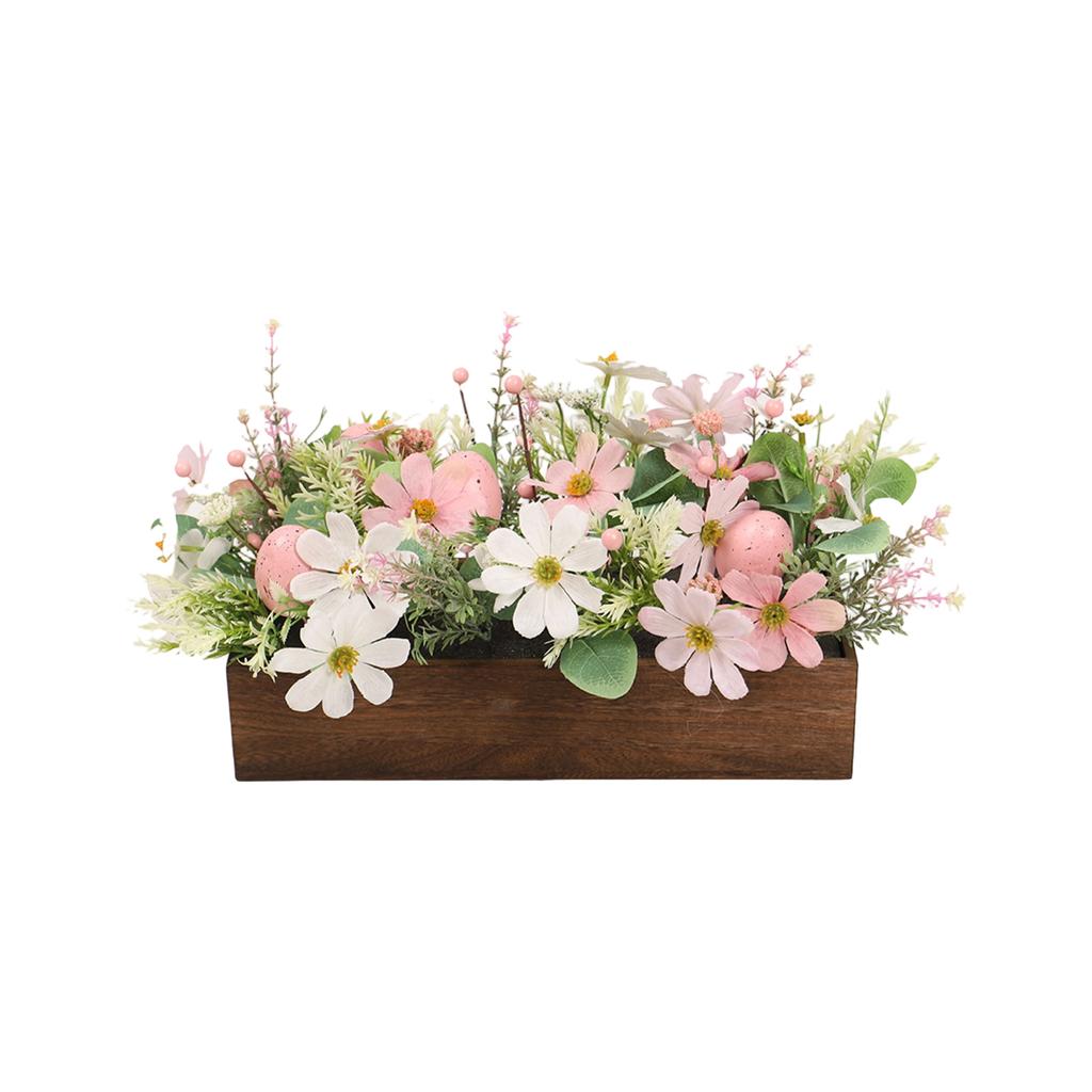 Easter Artificial Egg Decoration, Artificial Flower Decoration For Dining Table, Artificial Flower Box For Home Decor.