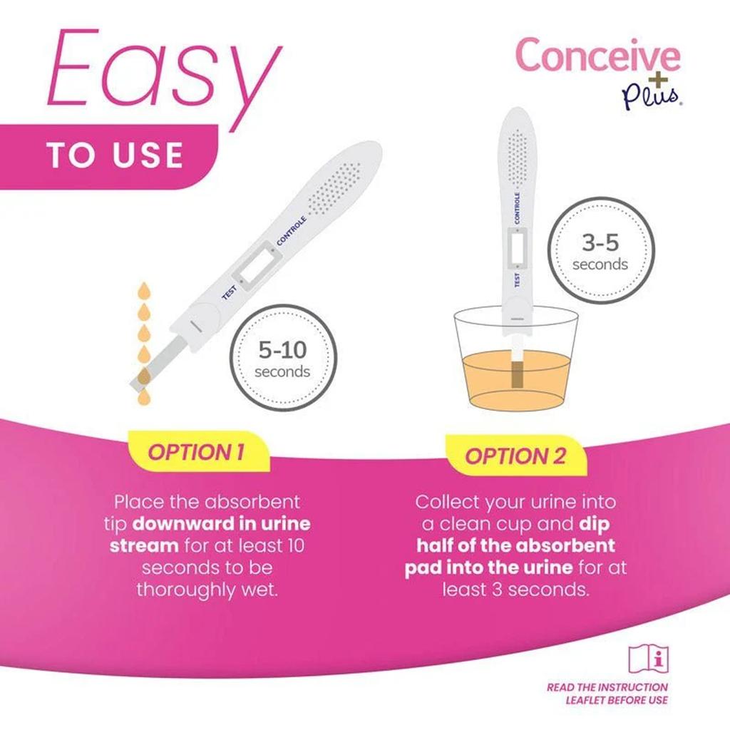 Conceive Plus, pregnancy test, 2 tests