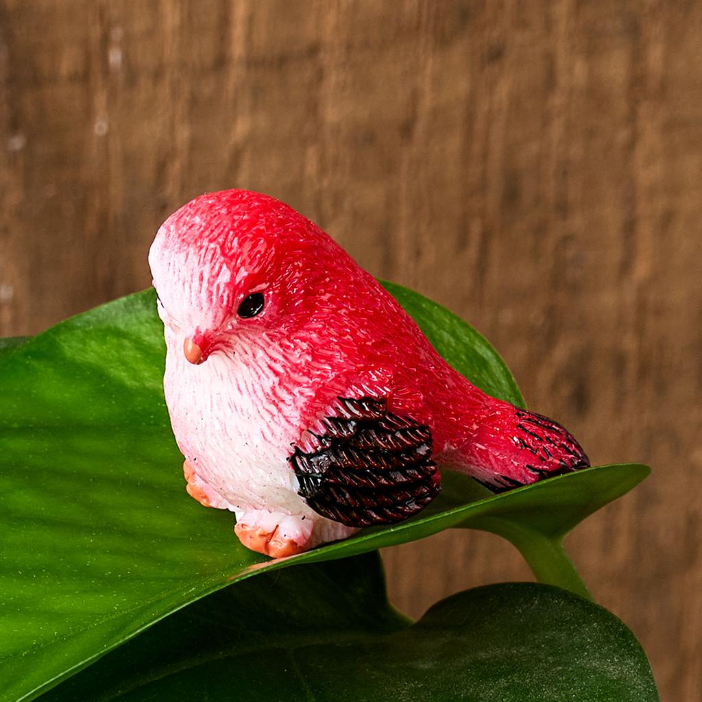 8PCS Miniature Bird Figurines Mock Animal Toy Mini Cute Pet Model for Fairy Garden Moss Micro Landscape Artificial Little Bird