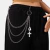 Sexy Pants Chain For Dancers Punk Eboy Summer Jeans Side Punk Chain