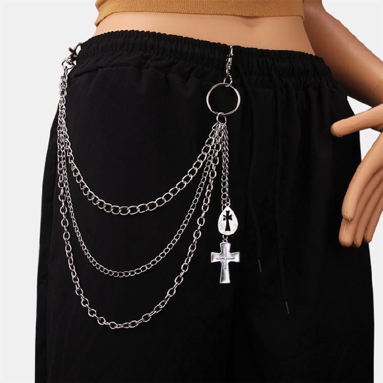 Sexy Pants Chain For Dancers Punk Eboy Summer Jeans Side Punk Chain