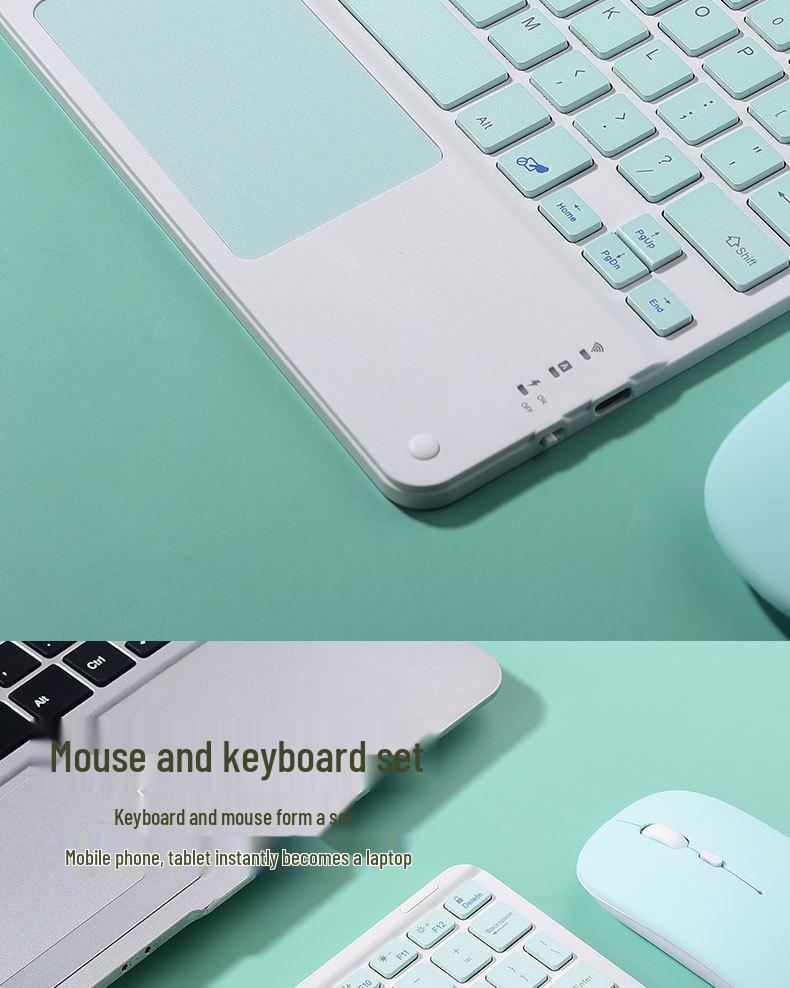 Universal Wireless Bluetooth Touch Keyboard for iPads, Tablets, and Phones