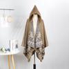 Retro Pattern Shawl Women'S Outdoor Travel Four Seasons Cardigan Air-Conditioned Room With Warm Cape