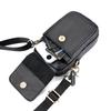 Cowhide Leather Waist Bag, Men's Student Sports Outdoor Backpack, Small, Simple, Lightweight, Small Crossbody, Black