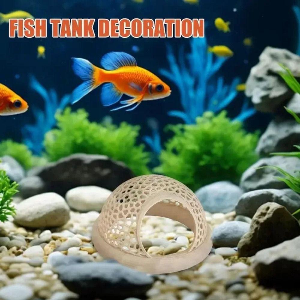 Aquarium Hammock Safe Resting Betta Cave Fish To Swim-Through Rest Floating Betta Shrimp Cave Plastic Fish Lounge Cave
