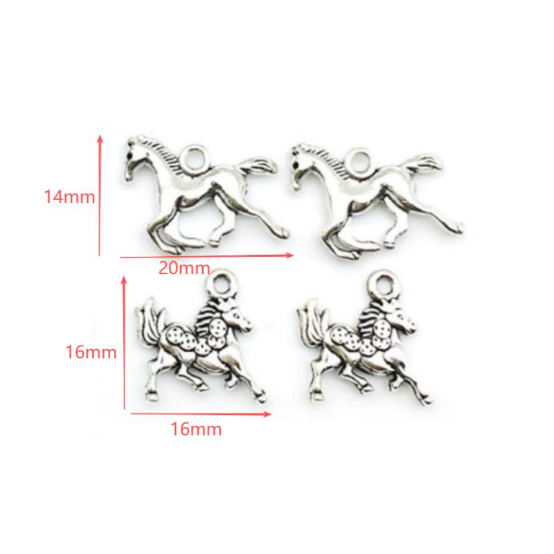 10/16Pcs Vintage Horse Charm Set For Diy Jewelry Necklaces Bracelets Earrings Making Accessories