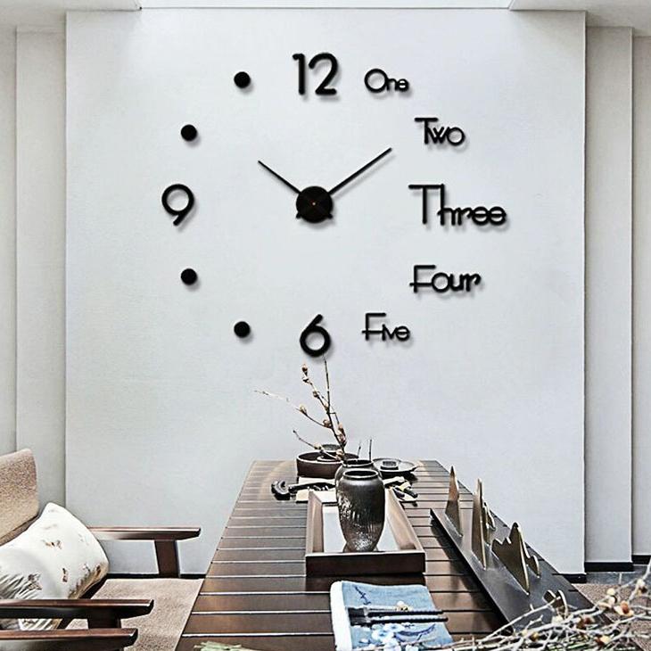 Modern DIY Fashion Wall Clock 3D Mirror Surface Art Sticker Decal Home Decor PHN Modern DIY Fashion Wall Clock 3D Mirror Surface Art Sticker Decal Home Decor PHN