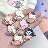 DIY Jewelry Accessories Cat Keychain Pendant Phone Chain Necklace Earrings Alloy Cartoon Pendant