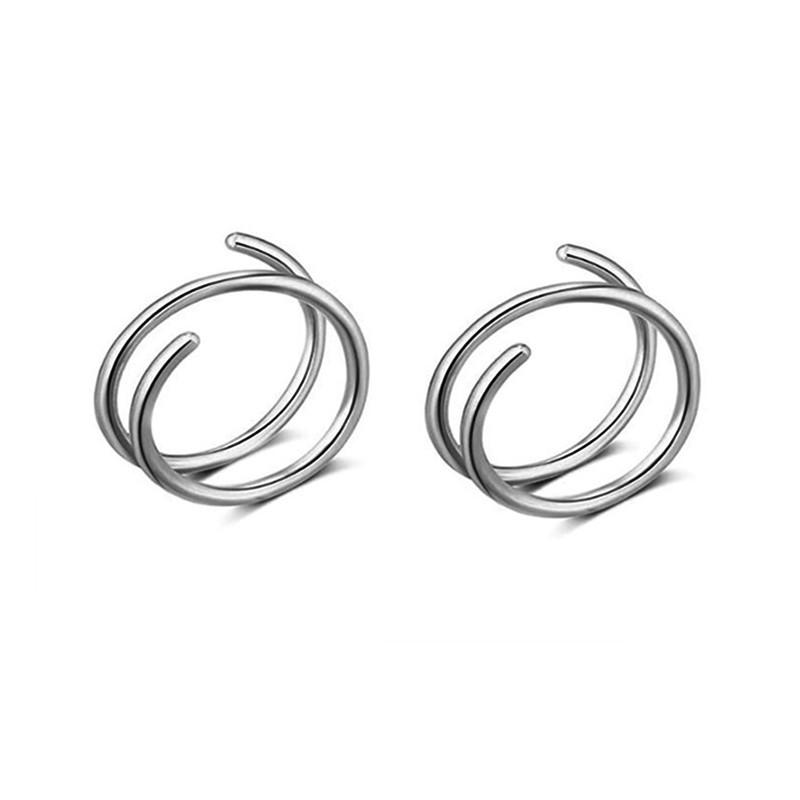 

Stainless Steel Spiral Nose Stud Ring - Vacuum Electroplated Piercing Jewelry 10mm