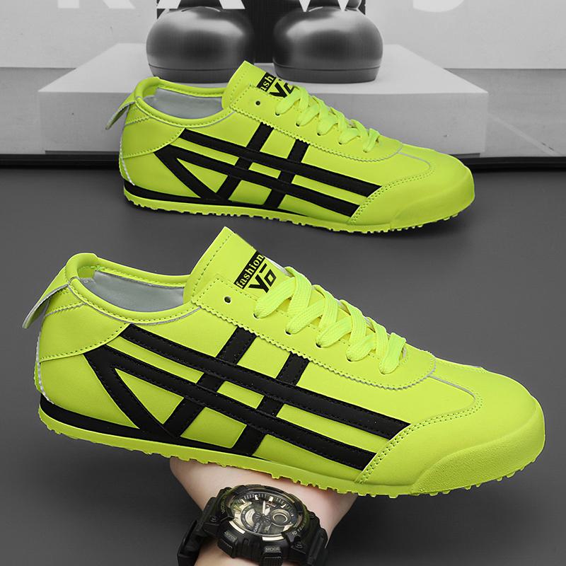 Men's Classic Running Shoes Lace Up Flat Bottom Sports Shoes Soft Sole Walking Shoes Breathable Couple Casual Shoes Tennis Shoes