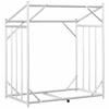 Stojak na drewno opałowe z pokrowcem przeciwdeszczowym 101 x 61 x 110,5 cm Stal galwanizowana