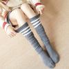 Harajuku Women's Over-the-Knee Three Stripe Socks - Korean Style, Japanese Student Skateboard & Football Socks