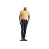 Polo Ralph Lauren FW23 Solid Color Logo Embroidered Slim Fit Short Sleeve Polo Shirt Unisex tops Yellow MNPOKNI1N822448-730