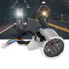 65mm Speedometer Mechanical Waterproof UV Protection LED Light Motorcycle Odometer with Indicator