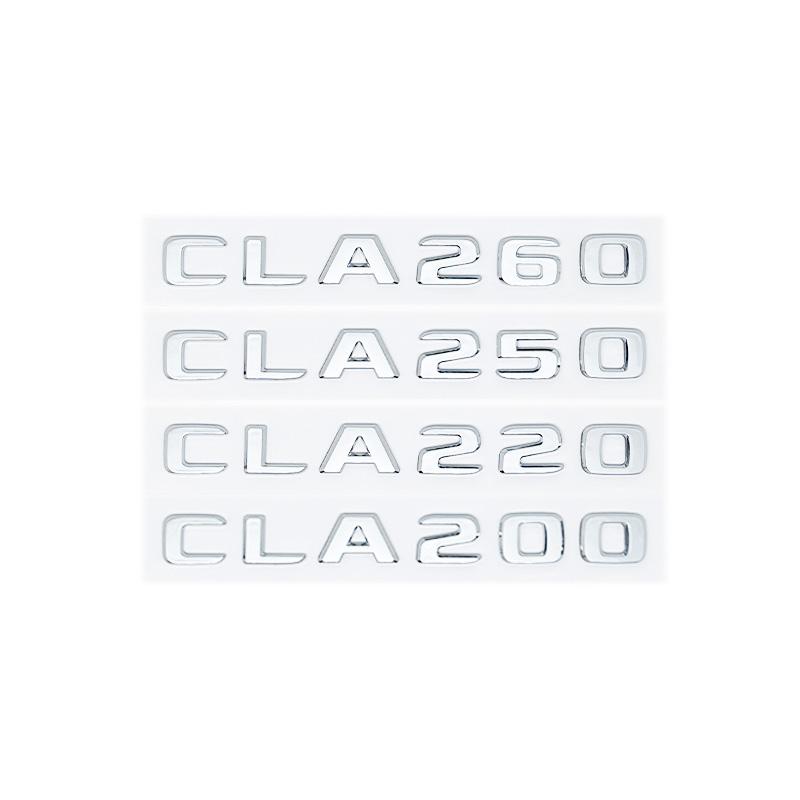 Car Trunk Letters Logo Emblem Badge Decals Sticker For Mercedes Benz CLA Class CLA35 CLA45 CLA260 CLA200 CLA180 CLA250 CLA220