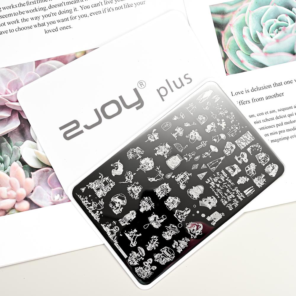 Destičky na ražení nehtů Zimní linky svetru s pruhovaným vzorem Šablony na nehty DIY geometrický kostkovaný design nehtová deska Obrázek Decoratio