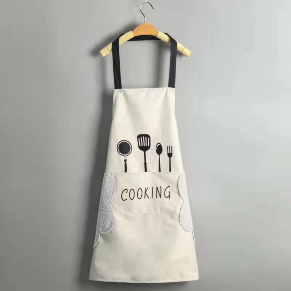 Stylish Waterproof Kitchen Apron for Cooking Oil-Resistant Sleeveless Design, One Size Fits All