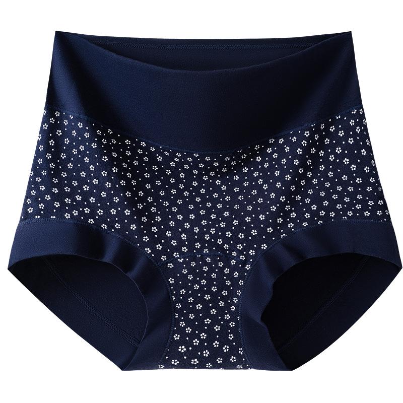

Women s Spring and Autumn Pure Cotton 10A Antibacterial Crotch High Waist Tuck Small Flat Angle Briefs XXL