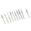 10pcs Dental Bur Set Hospital Clinics Stainless Steel Polishing Dental Bur for High Speed Handpiece