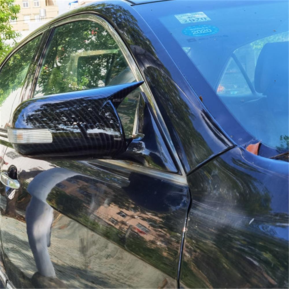 1 Pair Carbon Fiber Look Side Mirror Covers Trims Fit For Toyota Camry 2006-2011