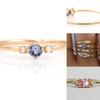 Beautifully Crafted 4 In 1 Set Of Womens Gold Plated Zircon Gemstone Rings