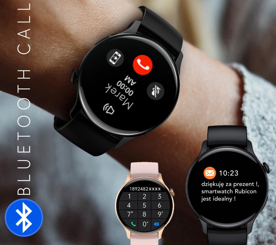 Smartwatch Rubicon Rncf10 Różowe Złoto